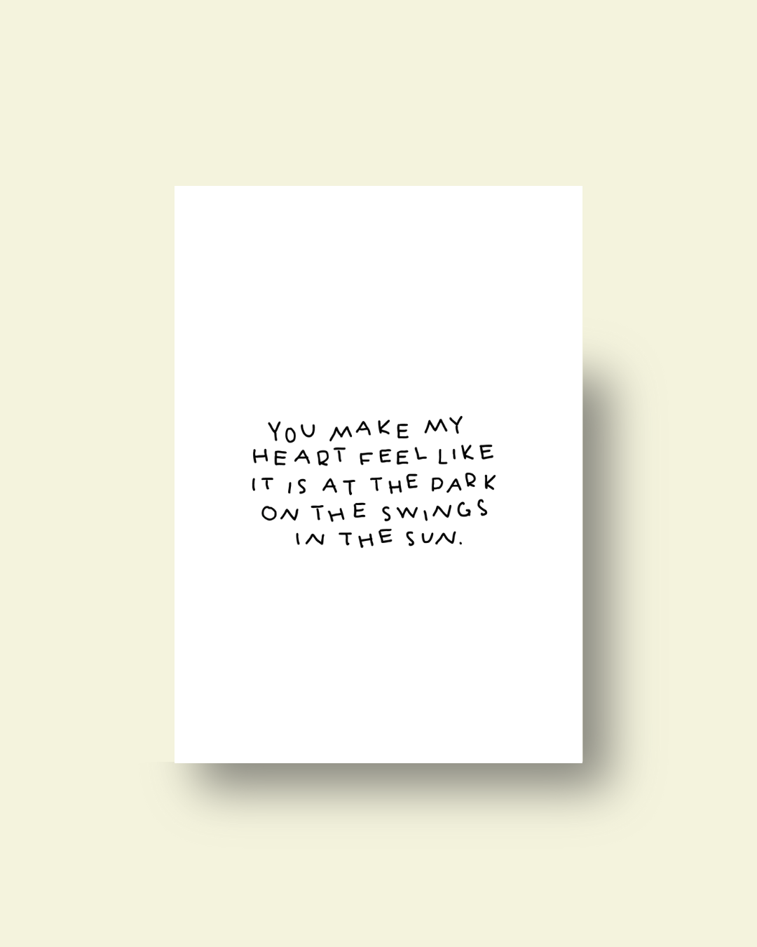 KARTE SWING | "TELL PEOPLE YOU LOVE THEM"