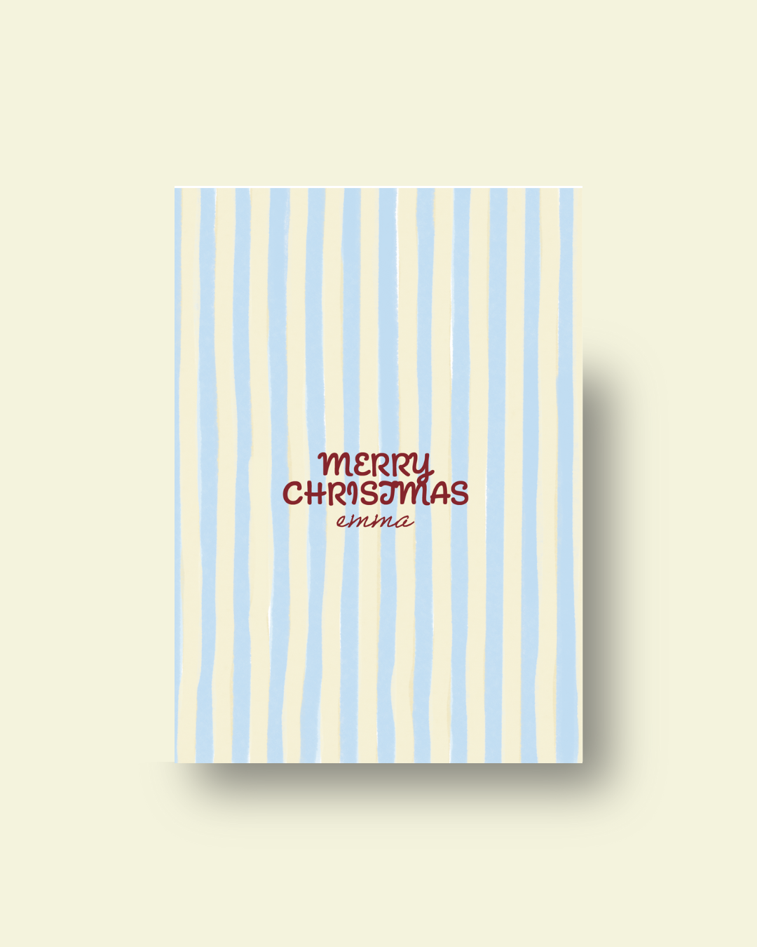 KARTE MERRY CHRISTMAS no. 01 | personalisiert