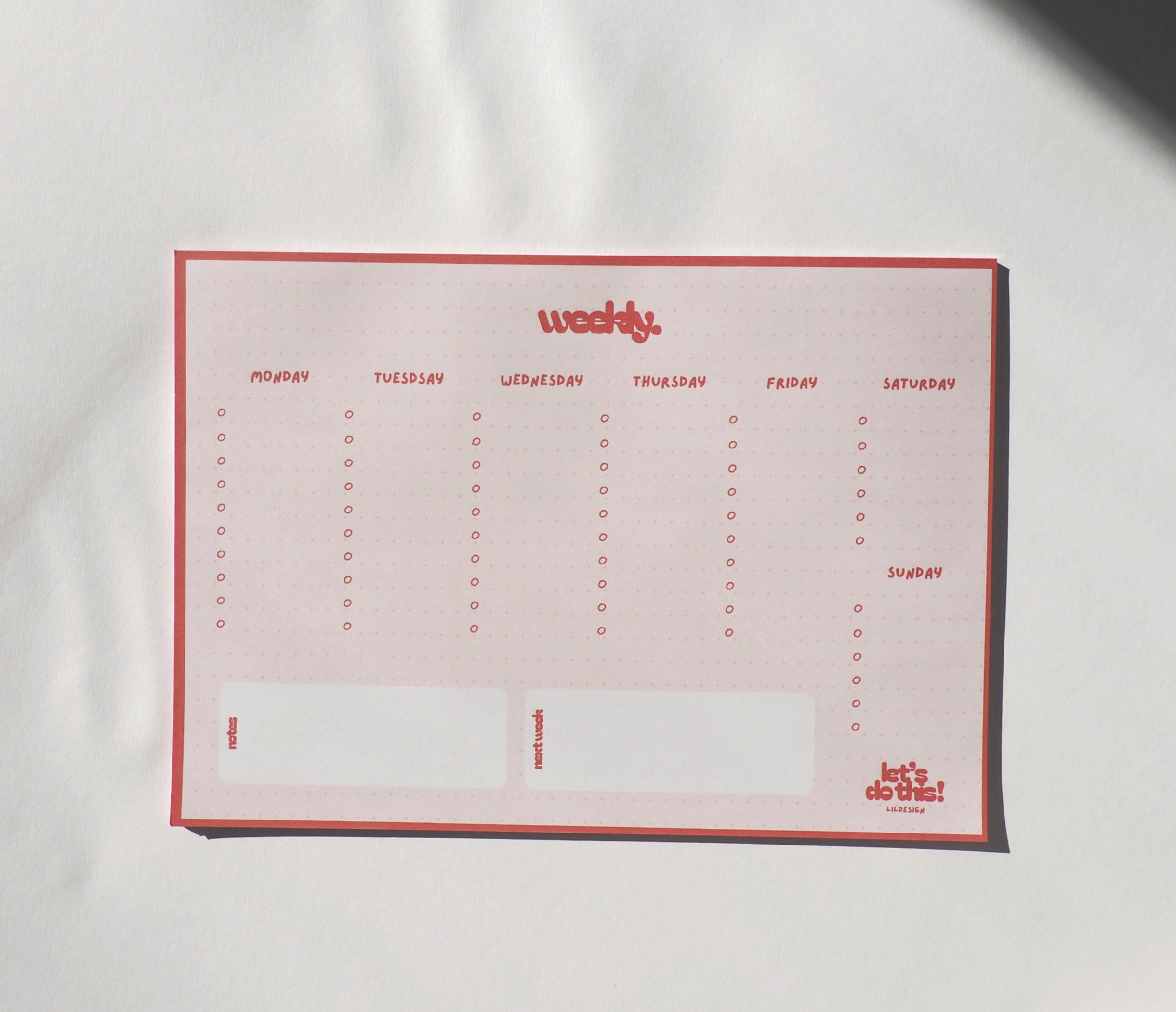 NOTIZBLOCK WEEKLY