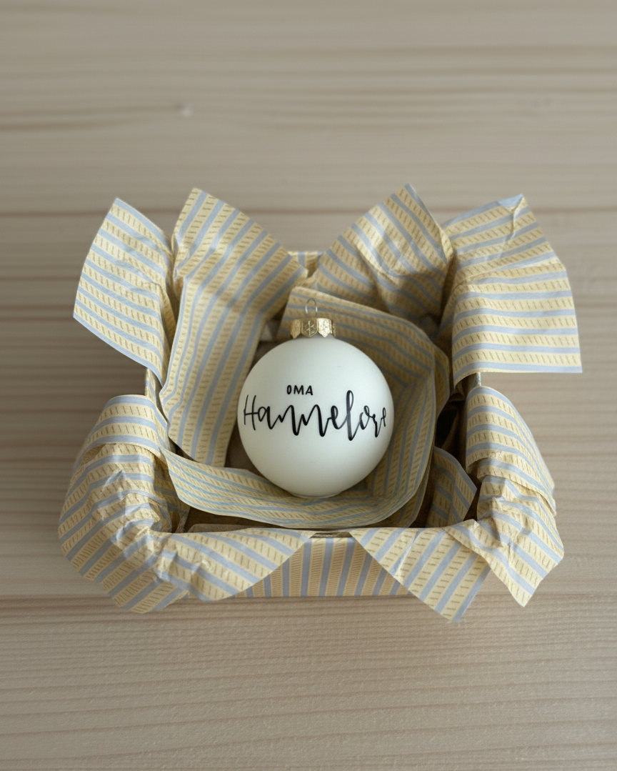 Weihnachtskugel personalisiert