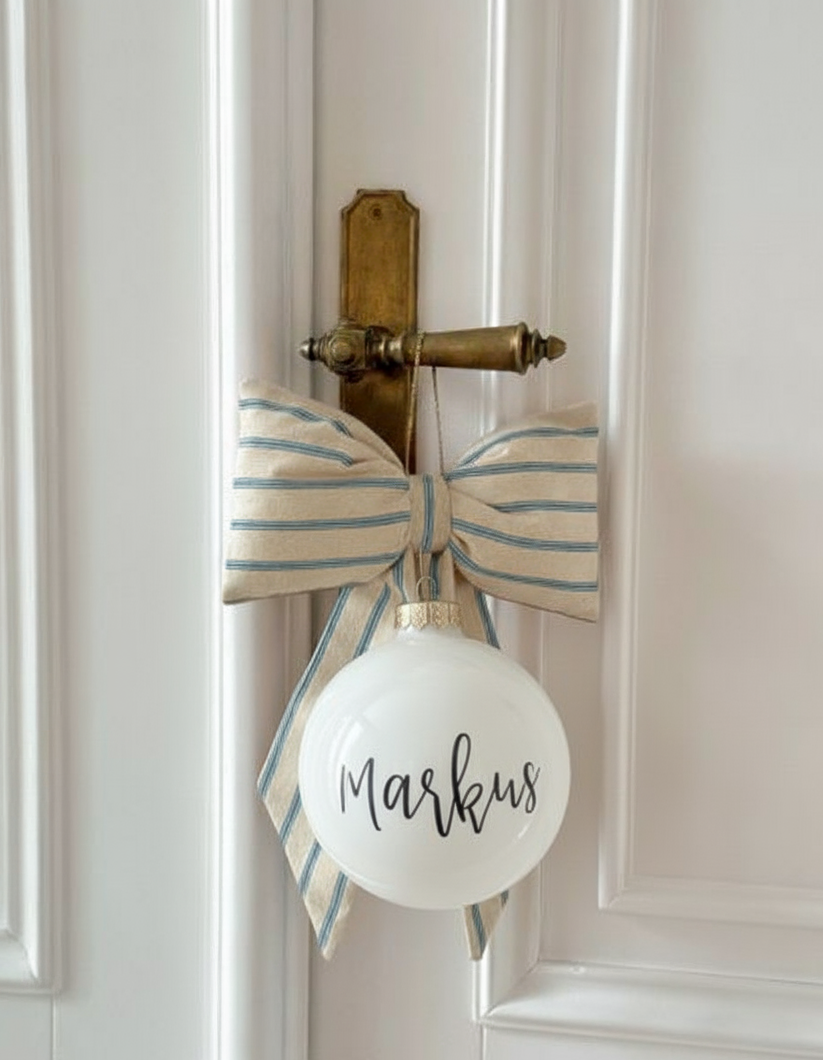 Weihnachtskugel personalisiert