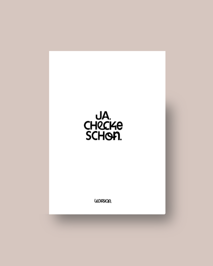 KARTE JA CHECKE SCHON