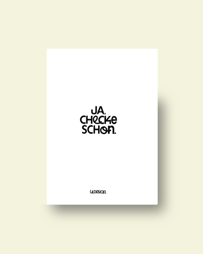 KARTE JA CHECKE SCHON