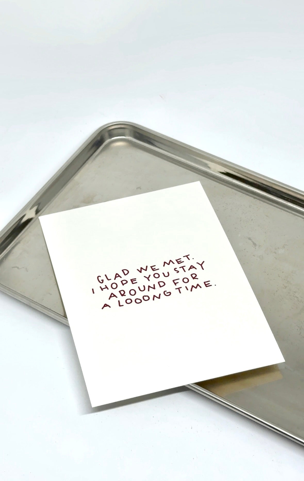 KARTE GLAD WE MET | "TELL PEOPLE YOU LOVE THEM" (Kopie)