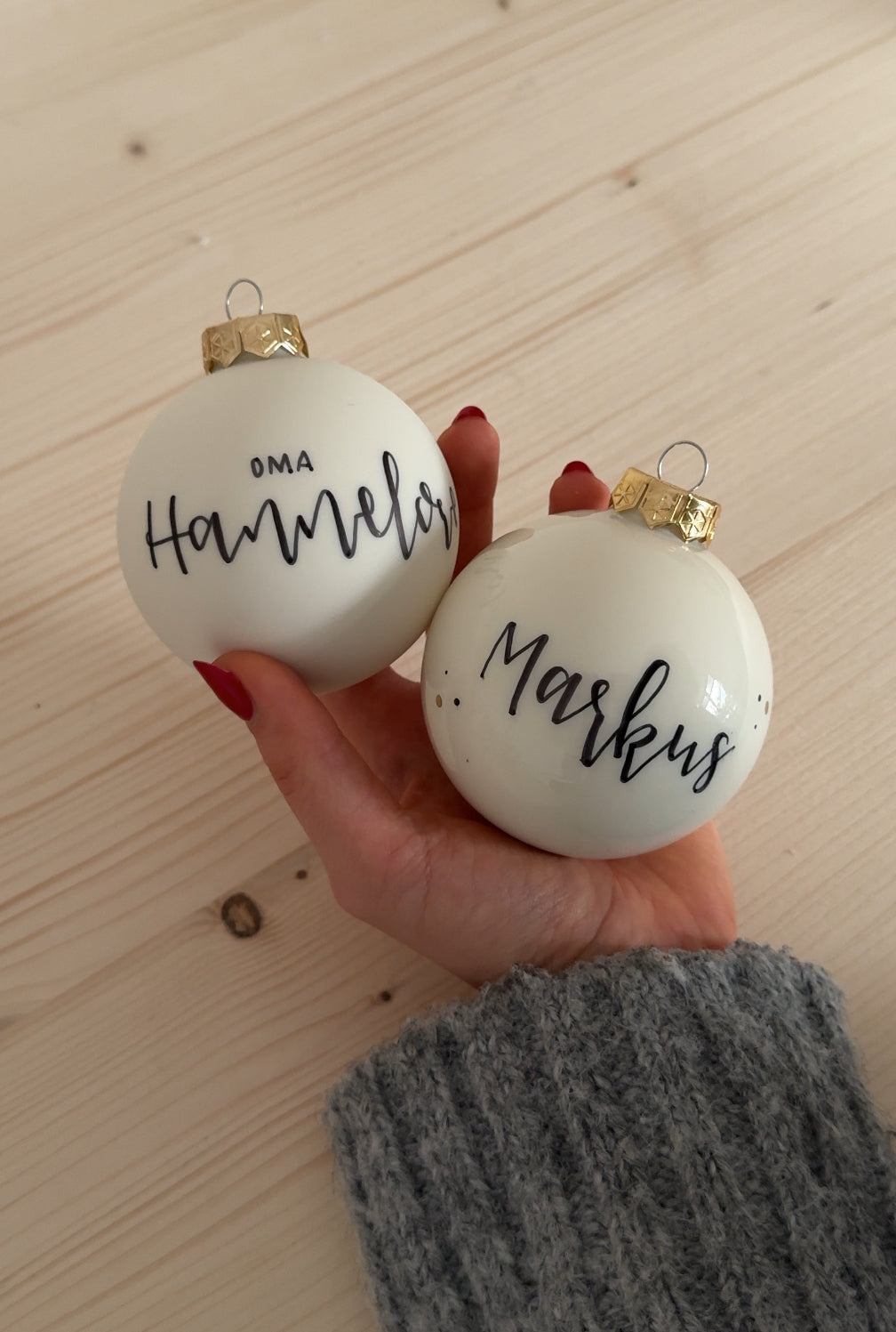 Weihnachtskugel personalisiert